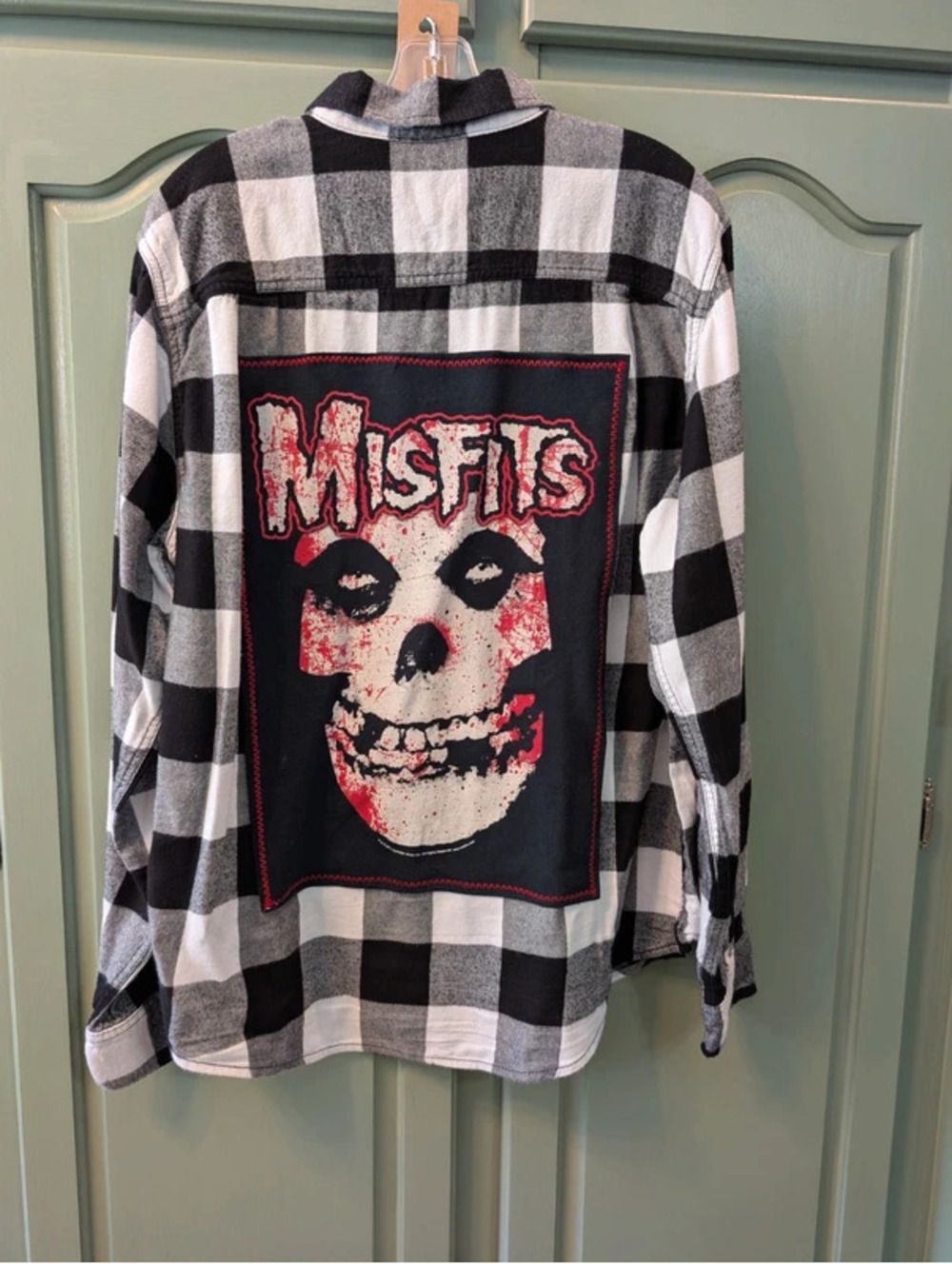 Misfits Upcycled Flannel Shacket One of a Kind